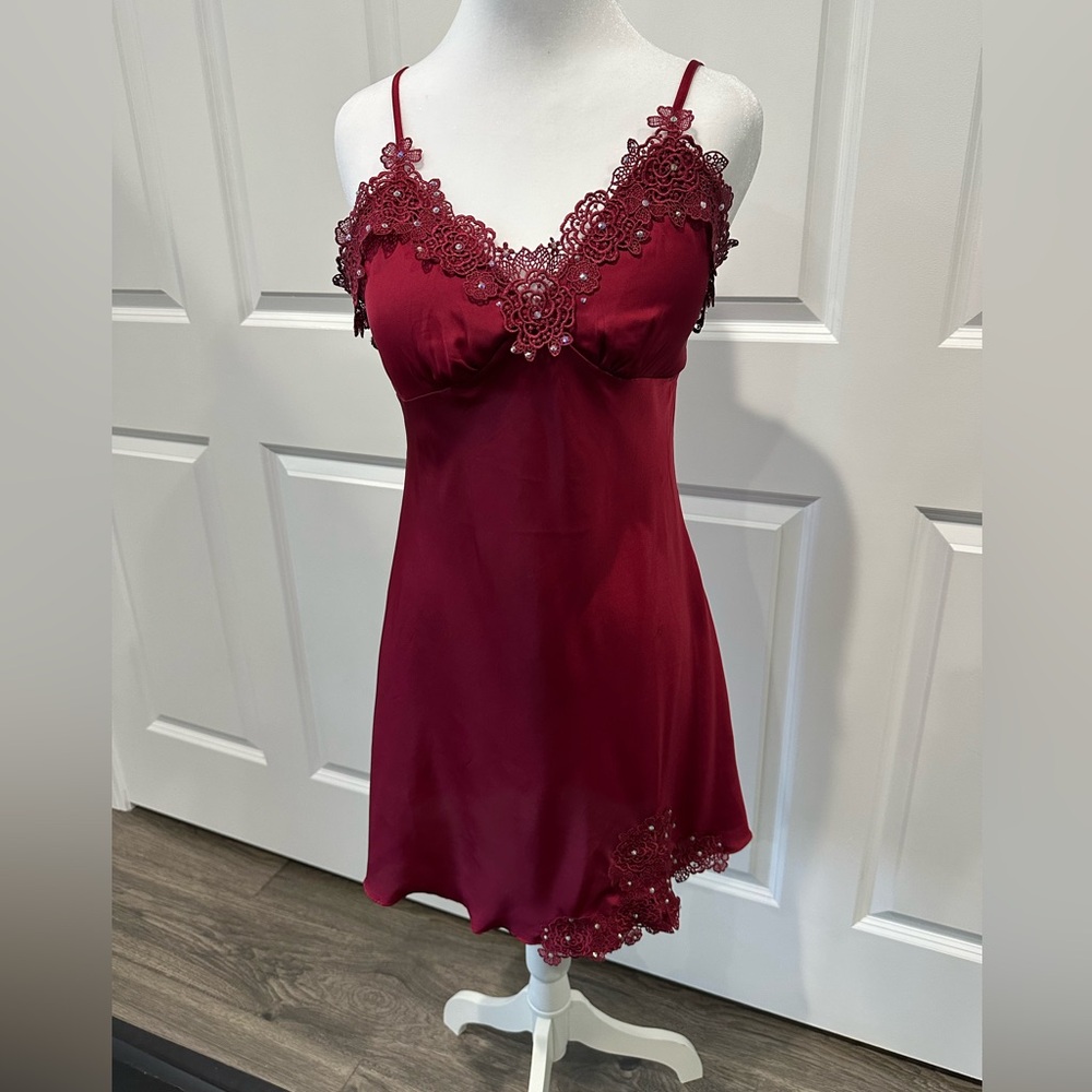 Dark red contemporary solo costume